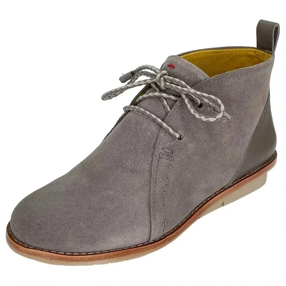 ED by Ellen Walhala Grey Suede Leather Womens Chukka Boots Size 6M - Picture 1 of 13